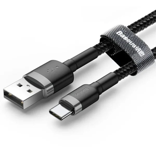 Baseus gevlochten USB-A naar USB-C kabel 3A