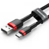 Baseus gevlochten USB-A naar USB-C kabel 3A