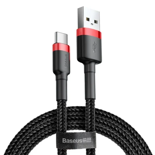 Baseus gevlochten USB-A naar USB-C kabel 3A