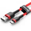 Baseus gevlochten USB-A naar USB-C kabel 3A